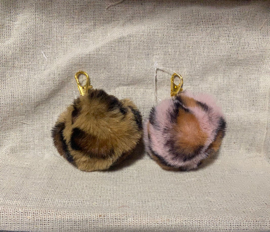 Small Pom Pom Keychain