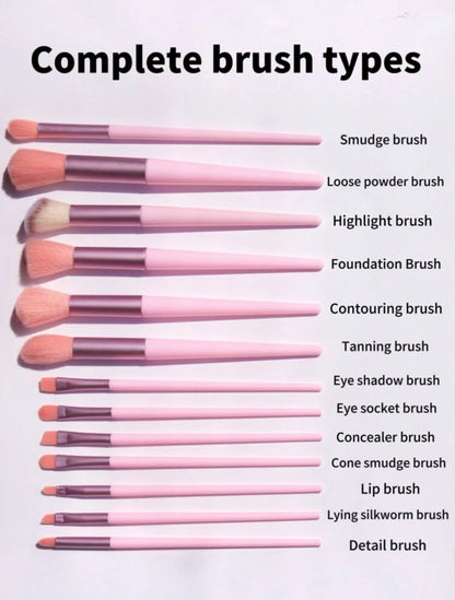 13 PC. Makeup Brush Set