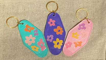 Motel Keychains Flower Daisies