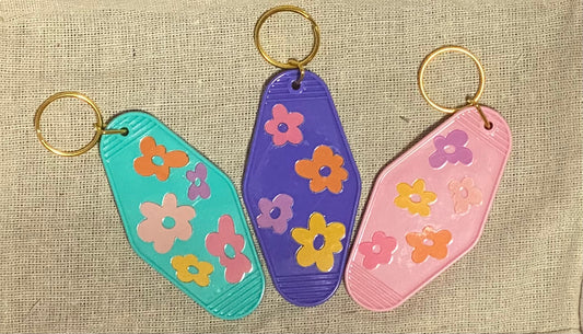 Motel Keychains Flower Daisies