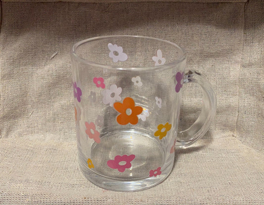 Daisy Glass Mug 11oz